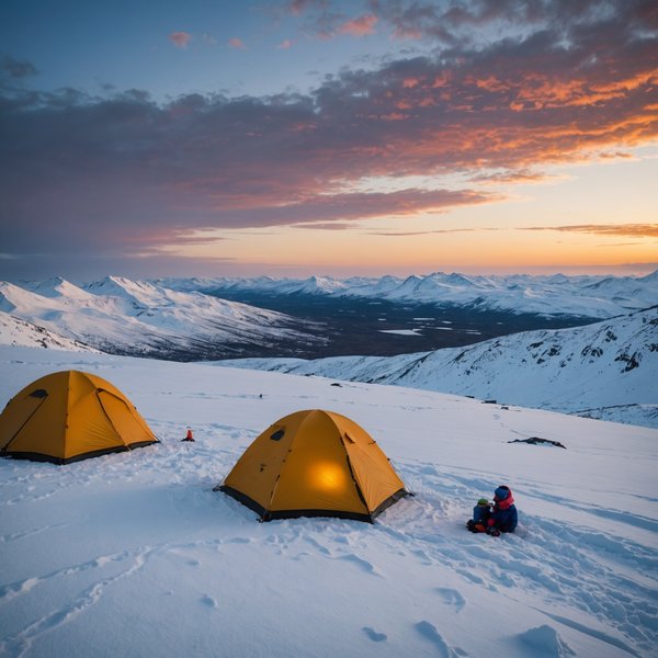 Quels sont les meilleurs conseils pour un camping en région de toundra en hiver avec des enfants?